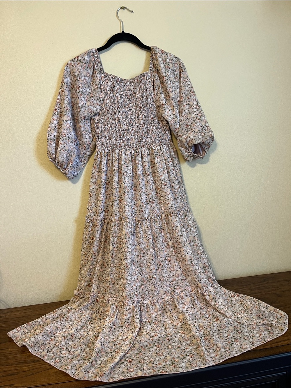 Mikarose Rose Multicolor Floral Smocked Maxi Dress - Picture 3 of 12